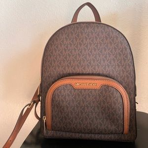 Michael Kors brown medium backpack